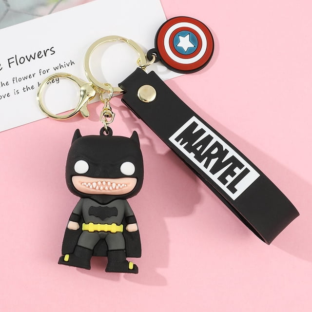 Llavero de silicona de película de Marvel de Disney para hombre, colgante de Deadpool y Hulk de dibujos animados, accesorios de joyería para mochila, regalos qiuyongming unisex
