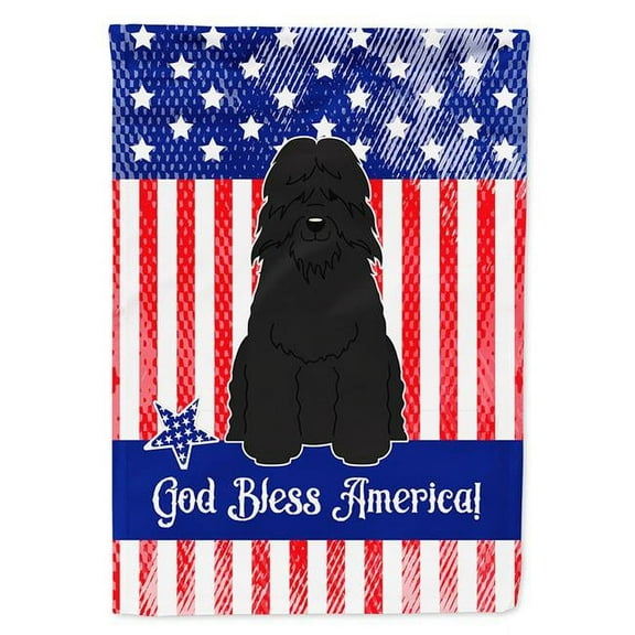 Carolines Treasures BB3069GF Patriotic USA Bouvier Des Flandres Garden Size Flag
