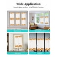 thumbnail image 6 of Window Privacy Film Spring Yellow Sunflower Stained Glass Window Film Decorative Sun Block Window Cover Retro Botanical Pastoral Country Window Clings Static Adhesive Sticker for Bathroom 19.6"x39.3", 6 of 7