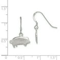 thumbnail image 2 of Beautiful Sterling Silver Satin Pig Earrings, 2 of 2
