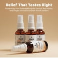 thumbnail image 5 of BEE & YOU Organic Propolis Ginger Raw Honey Throat Spray with Antioxidants & Menthol, 1 Fl Oz, 5 of 7