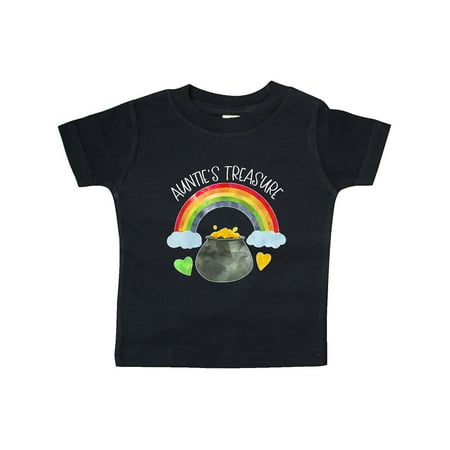 

Inktastic Auntie s Treasure St. Patrick s Day Rainbow and Gold Gift Baby Boy or Baby Girl T-Shirt