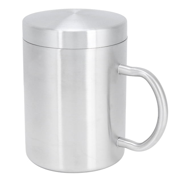 Taza, Taza Parctical De Doble Capa Portátil De Alta Dureza Con Aislamiento Térmico Con Tapa De Asa Para Bar Para Cócteles Fríos
