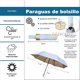 thumbnail image 2 of Paraguas de Bolsillo con Sistema Automático y Protección UV Color Azul, 2 of 6