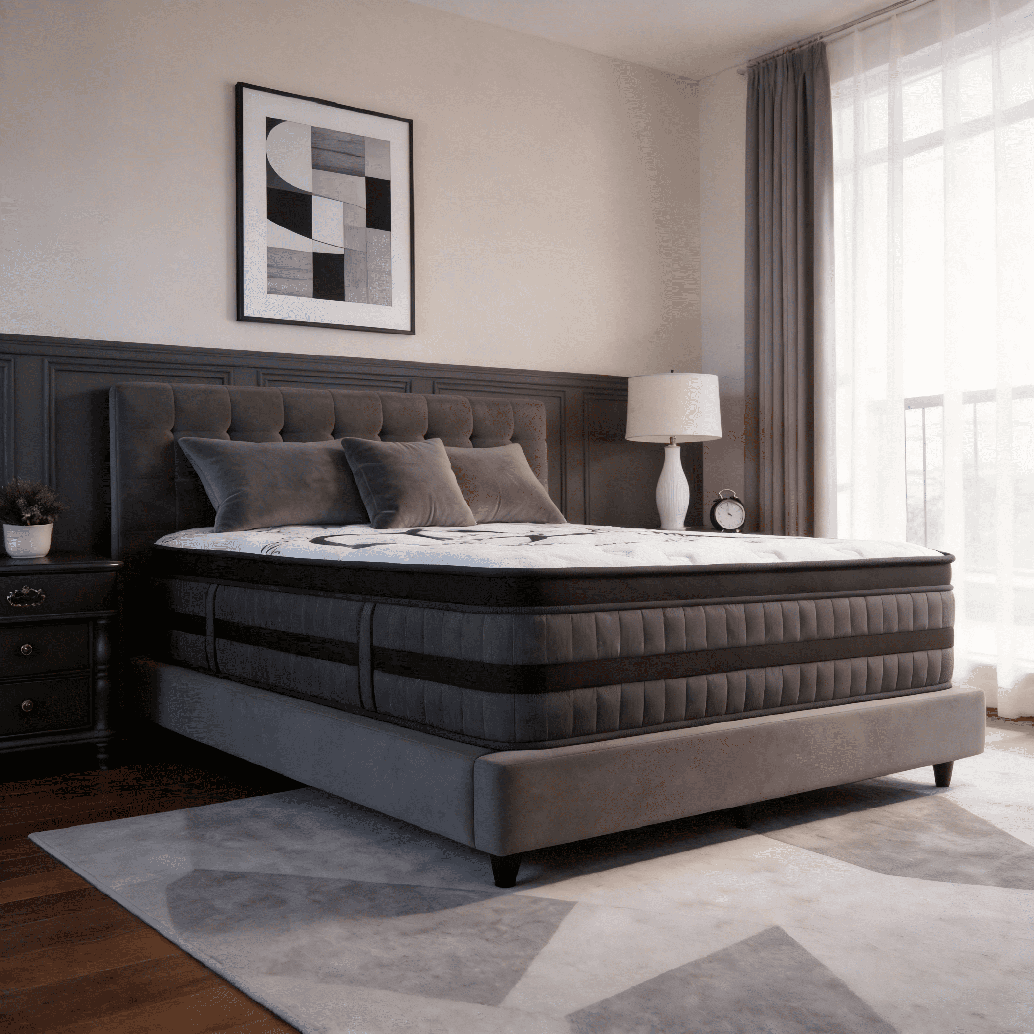 NightyNight Firm Full Mattress 12 Inch Hybrid Mattress Full Size Bed in a Box for Back Pain Relief and Cool Sleep with Gel Foam, OEKO-TEX STANDARD 100 and CertiPUR-US Certified
