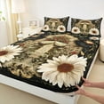 thumbnail image 3 of Castle Fairy Boys Girls Gothic Moth Twin Sheet Sets,Chic Floral Daisy Bedding, 3 of 7