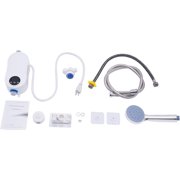 Mini Hot Water Heater Under Sink, 110V 3500W Tankless Thermostatic Washing Heating System with Digital Display for Home Kitchen Bathroom, Instant Electric Bathroom Hot Water Heater With Shower Head