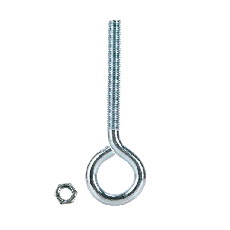 Hyper Tough 3/8 inch x 5 inch Steel Zinc Plated Eye Bolt for Light