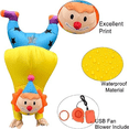 thumbnail image 4 of Inflatable Upside-Down Clown Costume - Funny Circus Outfit For Parties, Halloween & Events,Height 4'11"-6'3",Yellow clown, 4 of 6