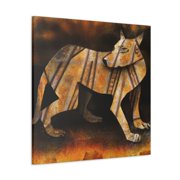 Roaring Tasmanian Tiger - Canvas