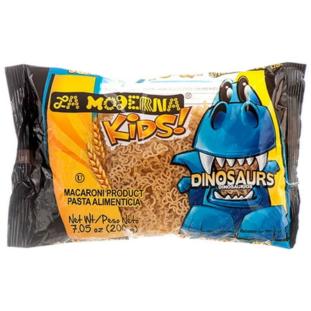 New 364067 La Moderna Pasta Kids Dinosaurs 7 Oz (20-Pack) Beans Cheap Wholesale Discount Bulk Food Beans Boys