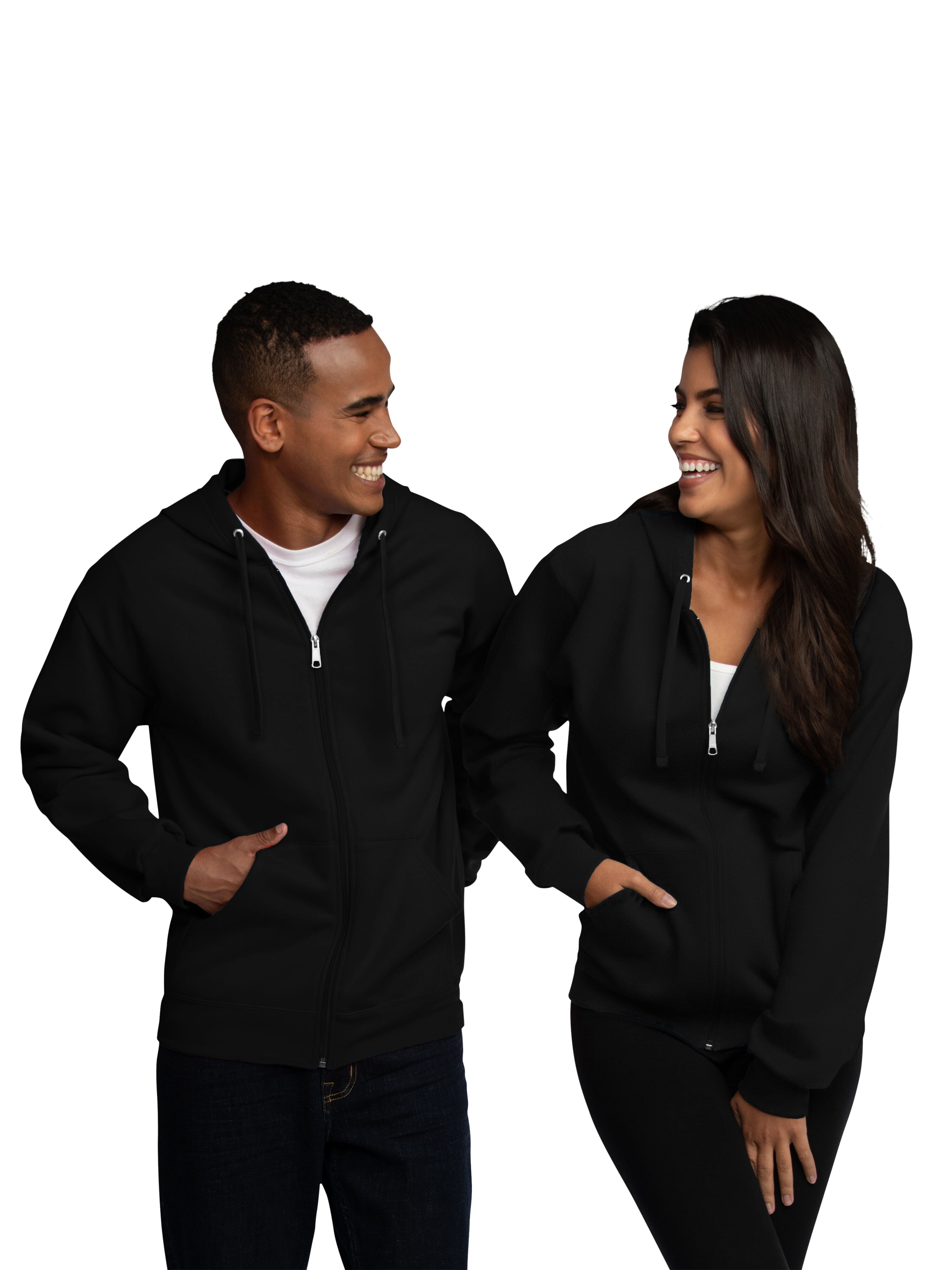 Fruit of the Loom Men's EverSoft Fleece Full Zip Hoodie Jacket, Sizes S-3XL