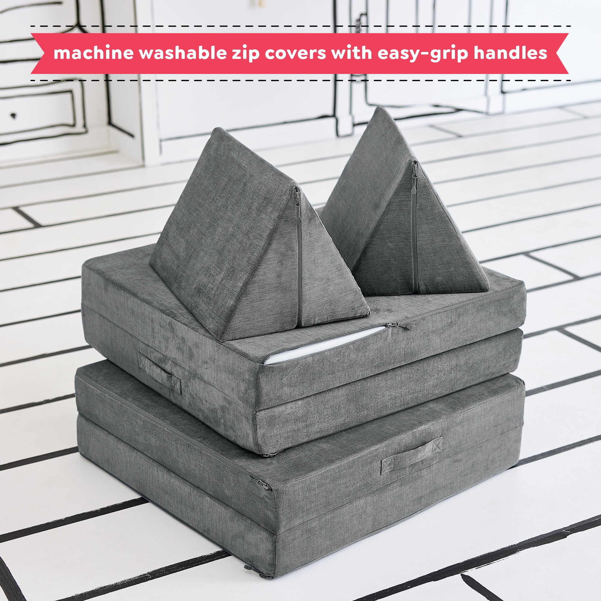 Yourigami Play Lounger, Fossil Grey