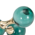 thumbnail image 5 of Decorative Glass and Metal Jack Bookends - Elegant Book Accessories for Bookshelf, Office, and Desk Decor - Modern Book Ends for Home Library or Coffee Table Decoration - Set of 2, 7", 5", Green, 5 of 12