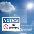 thumbnail image 6 of (2 Pack) No Smoking OSHA Notice Sign 10 Inch X 7 Inch Vinyl Label Decal Sticker Weather Resistant, UV Protected for Workplace, Business, and Construction Site, Made in the USA, 6 of 7