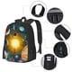 thumbnail image 2 of Disketp Space Planet Mochila Minimalista de Gran Capacidad, Mochila de Viaje para Escuela, Trabajo o Uso Diario, 2 of 6