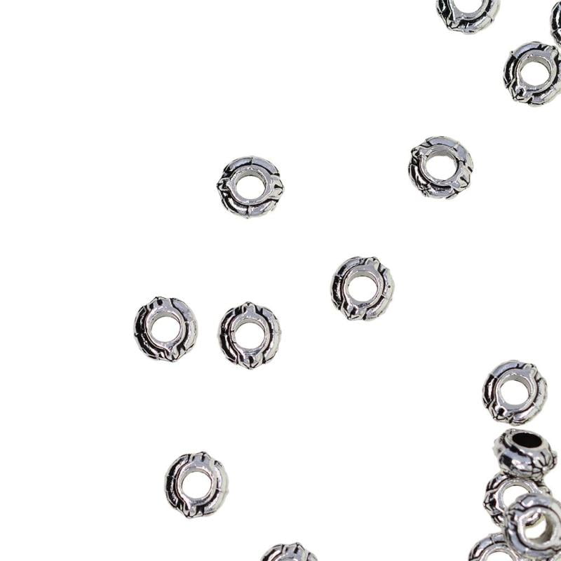 200pcs carved tibetan silver spacer loose beads craft finding diy jewelry making walmart com