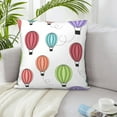 thumbnail image 6 of ZICANCN Colorful Air Balloon Throw Pillow Covers, Bed Couch Sofa Knit Decorative Pillow Covers for Living Room Farmhouse, 16"x16", 6 of 8