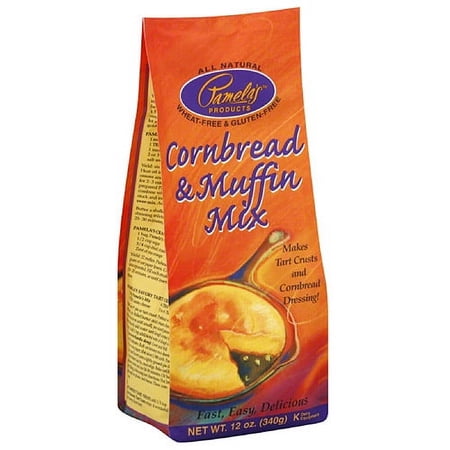 Pamela's Products Cornbread & Muffin Mix, 12 oz, (Pack of 6)