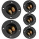 thumbnail image 1 of 5pcs DIY Home Car Stereo 2-Way Speaker Box Terminal Binding Post Conectores de copa de resorte redondo Enchufes de subwoofer (Negro), 1 of 6