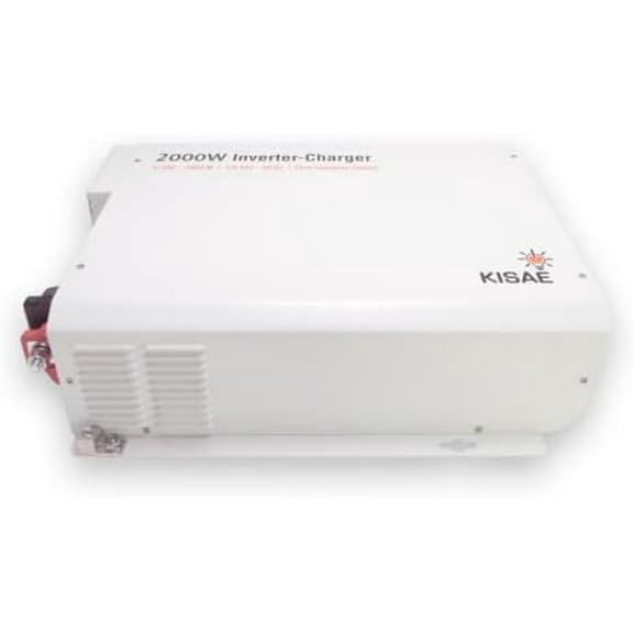 KISAE BIC1220080 Inverter‑Charger | 2000W Pure Sine Wave Inverter & 80A Smart Charger | Auto Transfer Switch | RV, Marine & Off‑Grid Ready