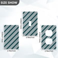 thumbnail image 7 of Yayeee Toggle Light Switch Wall Plate 1-Gang 4.5"x2.7" Home Decorative Outlet Cover, Green Stripes Pattern, 7 of 7