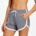 thumbnail image 3 of RYDCOT 3 Pack Womens Pajama Shorts Summer Casual Lounge Sleep Short Soft Comfy Pajama Bottoms with Pocket Gray, 3 of 7
