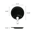 thumbnail image 2 of Excellante Black Pearl Melamine Dinnerware Collection 10.5 Inch Party Plate - Black, Comes in Each, 2 of 2