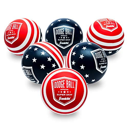 Juego de pelotas de dodgeball Franklin Sports con revestimiento Superskin de espuma