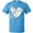 Pacific Blue, variant on Inktastic Lung Cancer Awareness White Ribbon Around Heart T-Shirt