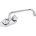 thumbnail image 1 of Wall Mount Kitchen Sink Faucet | 10" Swivel Spout | 4" Center | NSF | Commercial Kitchen Utility Laundry, 1 of 4