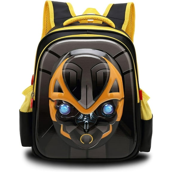 15 Inch Bumblebee Backpack 3D Bumblebee SchoolBag, Lightweight Elementary Backpack Bumblebee Backpack