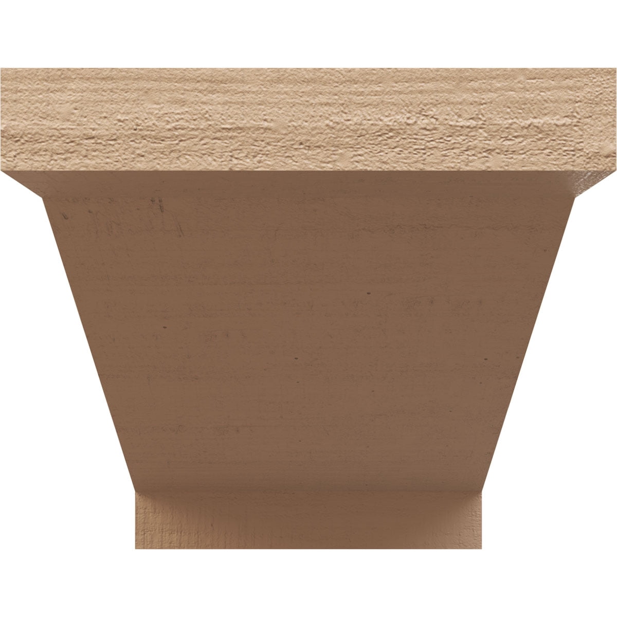 11"W x 22"D x 11"H Wide Burlington Rough Cedar Woodgrain TimberThane Corbel, Primed Tan