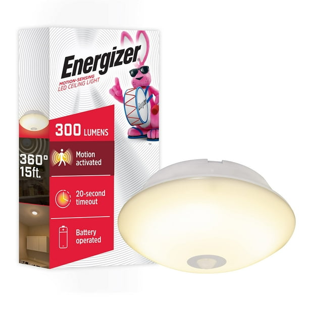 Lámpara LED de techo Energizer, funciona con pilas, 300 lúmenes, 4,5 m