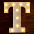 thumbnail image 1 of FYBTO LED Letter Lights LED Letters Sign Up Letters Sign for Night Light Fête de Noces Batterie Lampe de Noël Lampe Home Bar (E), 1 of 5