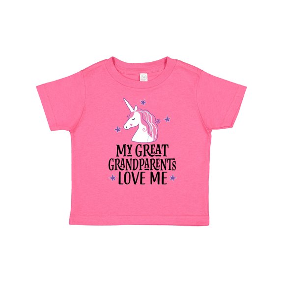 Inktastic My Great Grandparents Love Me Unicorn Girls Toddler T-Shirt