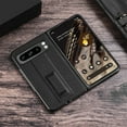 thumbnail image 6 of Mantto Case for Google Pixel 8 Pro , Luxury PU Leather Kickstand [Horizontal & Vertical Metal Stand] Rugged Shockproof Heavy Duty Protection Wireless Charging For Google Pixel 8 Pro, Green, 6 of 7