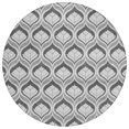 thumbnail image 2 of Addison Rugs Chantille Indoor/Outdoor Transitional Geometric Charcoal Machine Washable Round Rug, 8' x 8', 2 of 8