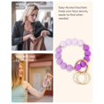 thumbnail image 2 of Llavero WEESMILE de silicona con estampado de leopardo morado para mujer, 2 of 7