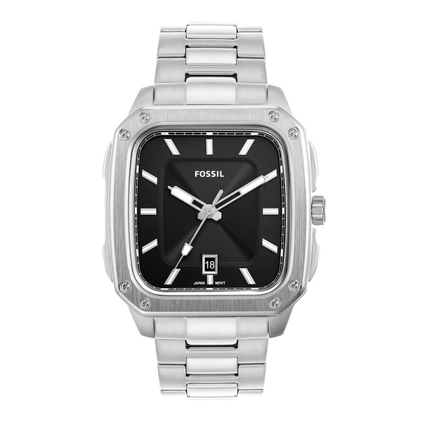 Reloj Fossil Inscription Quartz de acero inoxidable para hom 42 mm correa  22 mm