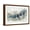 Brown Frame, variant on Art.com Standing Still Blue II Art Print, 18" x 12"