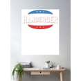 thumbnail image 2 of Hamberder Since 2019 Us Flag Hamburger Poster Wall Art, Modern Wall Decor For Living Room Bedroom, 24x36 UNFRAMED, 2 of 3