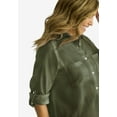 thumbnail image 4 of Jessica London Women's Plus Size Linen Mega Tunic, 4 of 4