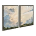 thumbnail image 2 of Sylvie Clouds 18 in x 24 in Framed Painting Canvas Art Prints, by Kate and Laurel Set of 2, 2 of 5