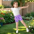 thumbnail image 6 of joogoo Rose Flower Purple Girls Lined Shorts Bike Dance Bottoms 5T, 6 of 7