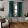 thumbnail image 2 of Ambesonne Grommet Curtain, , 50"x72", Teal and Charcoal Grey, 2 of 5