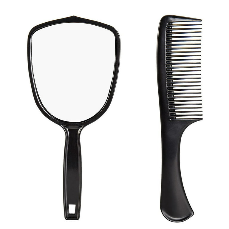 Hair Salon Ceramic Toothbrush Holder, Beauty Salon Concept Make up Hairdo  Comb Lipstick and Scissors, Decorative Versatile Countertop for Bathroom,  4.5 X 2.7, Black Earth Yellow 
