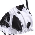 thumbnail image 4 of ITFABS Ladies Split Swimwear Set, Printing Lace Up Backless Bikini Swimsuit, 4 of 5
