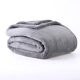 thumbnail image 2 of Berkshire Blanket Eco Plush Blanket, Twin, Grey, 2 of 5