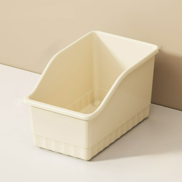 Cesta de almacenamiento de plástico, organizadora y multifuncional, para gabinete, para baño, con polea, para dormitorio, decoración del hogar, apartamento.